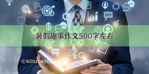 暑假趣事作文500字左右