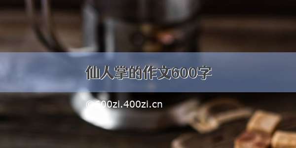 仙人掌的作文600字