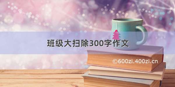 班级大扫除300字作文