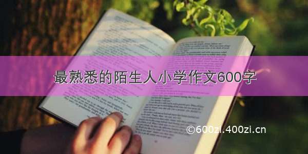 最熟悉的陌生人小学作文600字