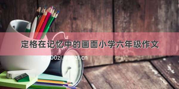 定格在记忆中的画面小学六年级作文