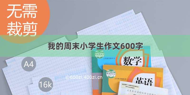 我的周末小学生作文600字