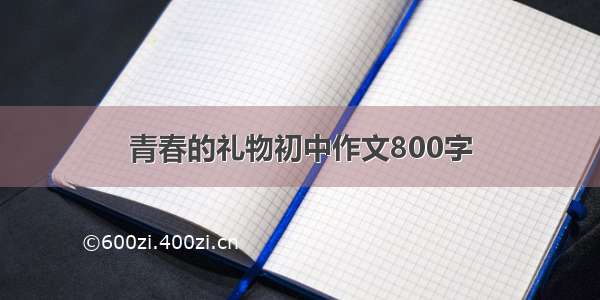 青春的礼物初中作文800字