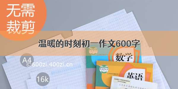 温暖的时刻初一作文600字