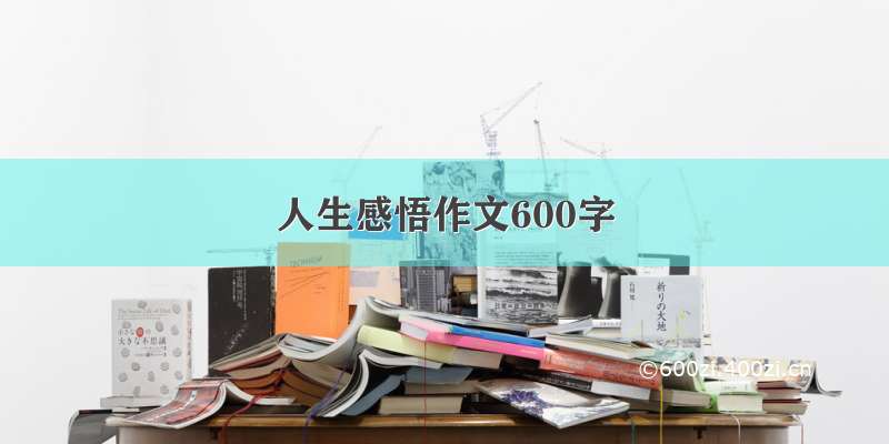 人生感悟作文600字