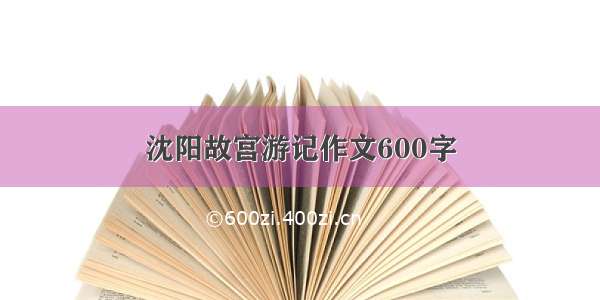 沈阳故宫游记作文600字