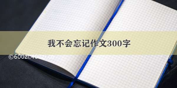 我不会忘记作文300字