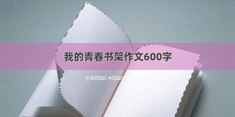 我的青春书架作文600字