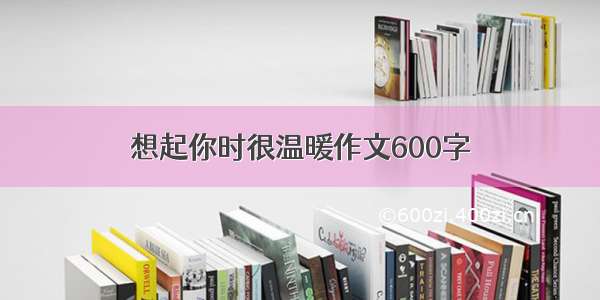 想起你时很温暖作文600字