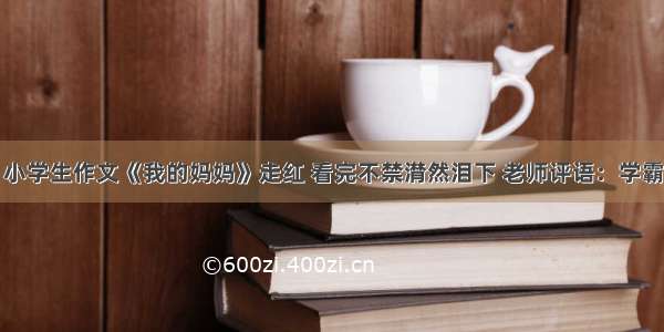 小学生作文《我的妈妈》走红 看完不禁潸然泪下 老师评语：学霸