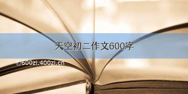 天空初二作文600字