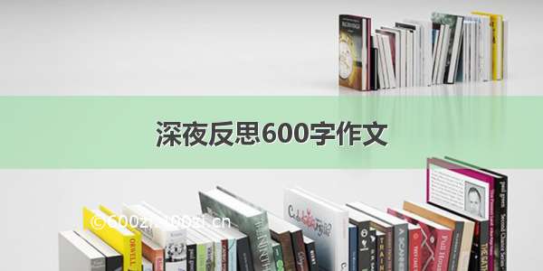 深夜反思600字作文