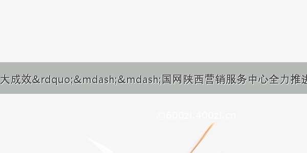 &ldquo;数字小帮手 减负大成效&rdquo;&mdash;&mdash;国网陕西营销服务中心全力推进营销专业RPA技术建设与