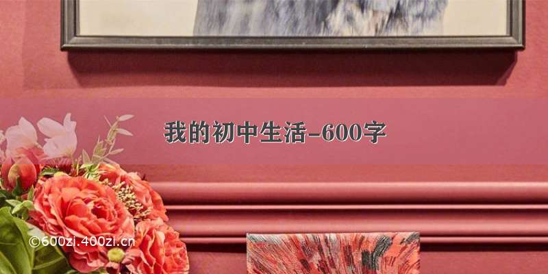 我的初中生活-600字