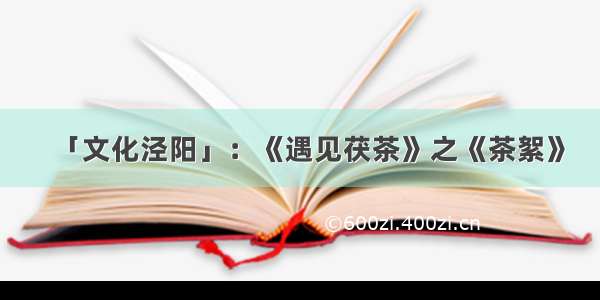 「文化泾阳」：《遇见茯茶》之《茶絮》