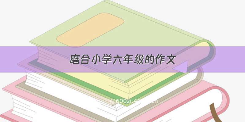 磨合小学六年级的作文