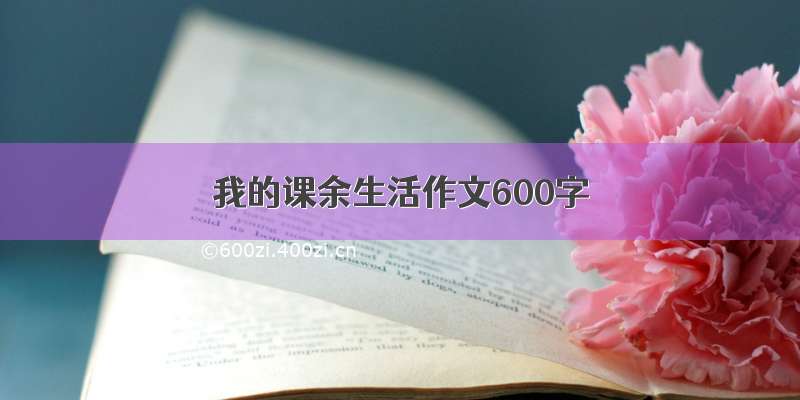 我的课余生活作文600字