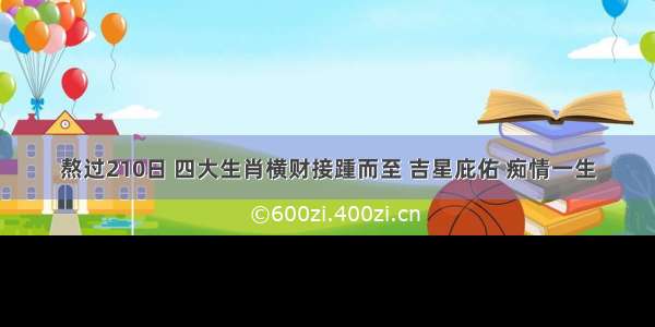 熬过210日 四大生肖横财接踵而至 吉星庇佑 痴情一生