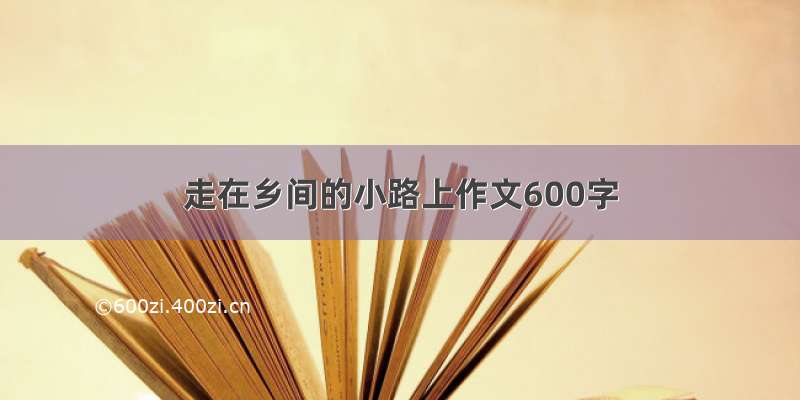 走在乡间的小路上作文600字