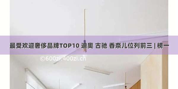 最受欢迎奢侈品牌TOP10 迪奥 古驰 香奈儿位列前三 | 榜一