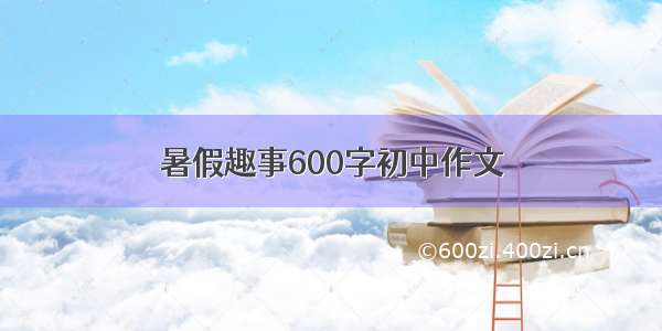 暑假趣事600字初中作文