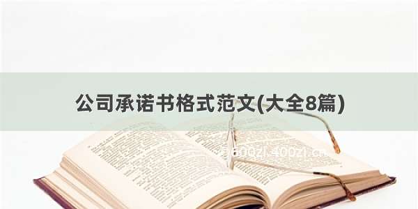 公司承诺书格式范文(大全8篇)