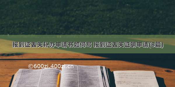 报到证丢失补办申请书如何写 报到证丢失证明申请(8篇)