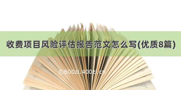 收费项目风险评估报告范文怎么写(优质8篇)