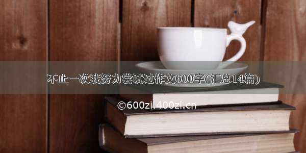 不止一次我努力尝试过作文600字(汇总14篇)