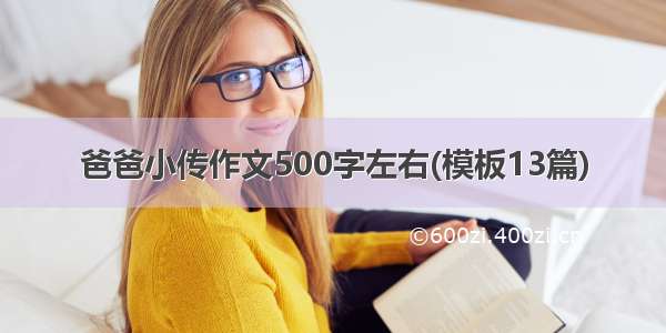 爸爸小传作文500字左右(模板13篇)