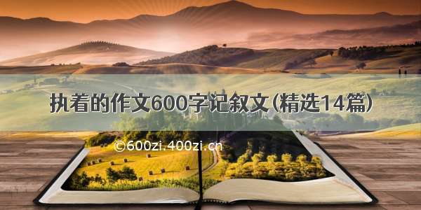 执着的作文600字记叙文(精选14篇)