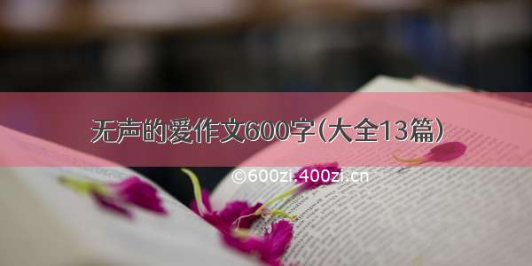 无声的爱作文600字(大全13篇)