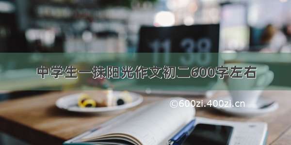 中学生一抹阳光作文初二600字左右