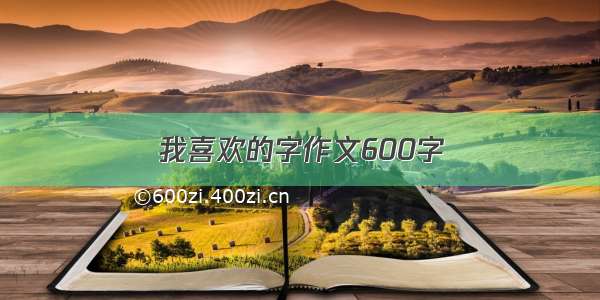 我喜欢的字作文600字