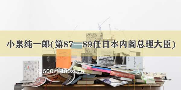 小泉纯一郎(第87—89任日本内阁总理大臣)