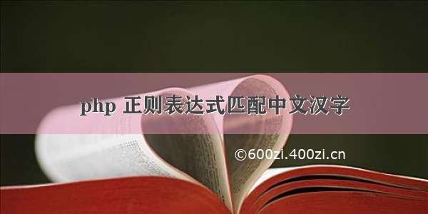 php 正则表达式匹配中文汉字