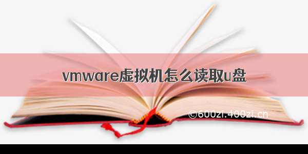 vmware虚拟机怎么读取u盘