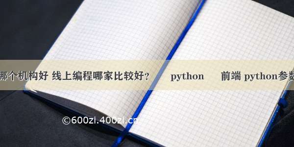 编程课哪个机构好 线上编程哪家比较好？ – python – 前端 python参数的赋值