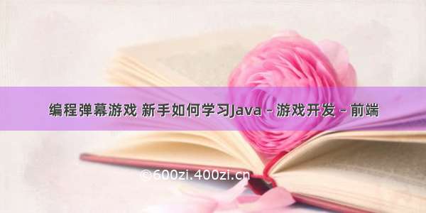 编程弹幕游戏 新手如何学习Java – 游戏开发 – 前端