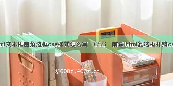 html文本框圆角边框css样式怎么写 – CSS – 前端 html复选框打钩css