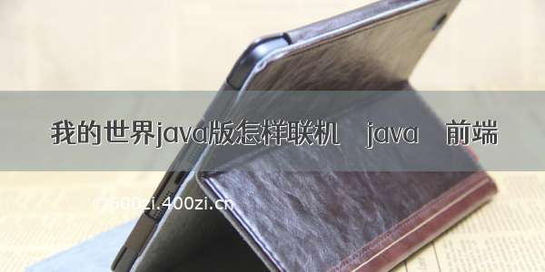 我的世界java版怎样联机 – java – 前端