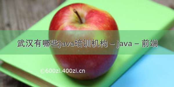 武汉有哪些java培训机构 – java – 前端