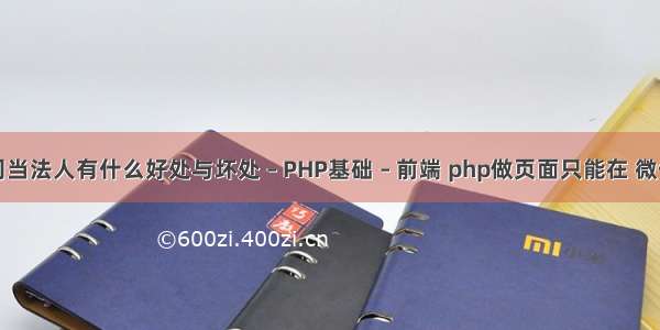 开公司当法人有什么好处与坏处 – PHP基础 – 前端 php做页面只能在 微信打开