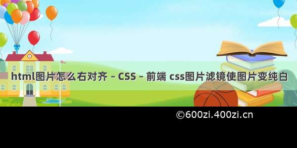 html图片怎么右对齐 – CSS – 前端 css图片滤镜使图片变纯白