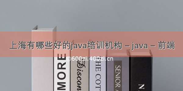 上海有哪些好的java培训机构 – java – 前端