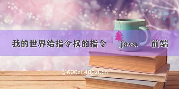 我的世界给指令权的指令 – java – 前端