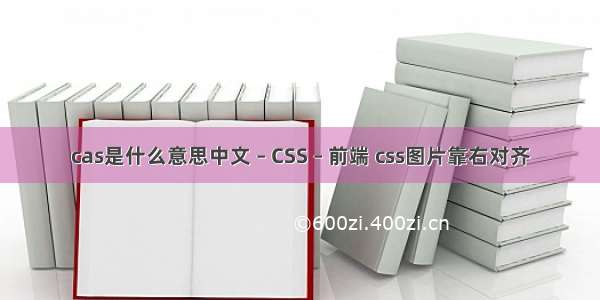 cas是什么意思中文 – CSS – 前端 css图片靠右对齐