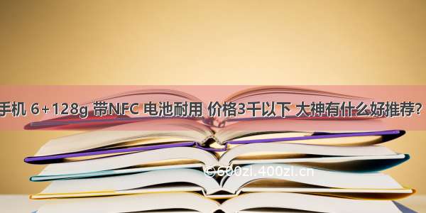 需更换手机 6+128g 带NFC 电池耐用 价格3千以下 大神有什么好推荐？ – 网络