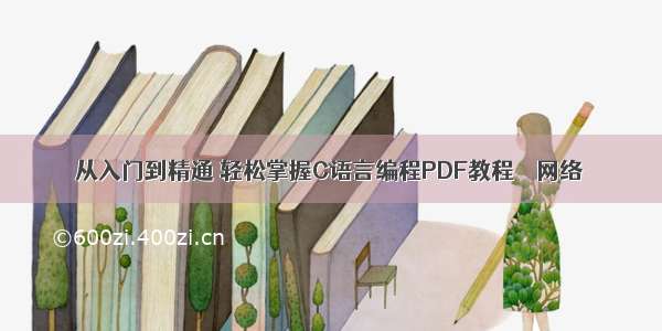 从入门到精通 轻松掌握C语言编程PDF教程 – 网络