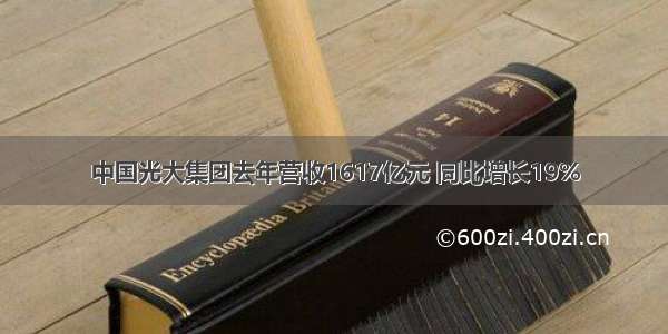 中国光大集团去年营收1617亿元 同比增长19%